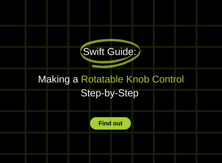 Swift Guide: Making a Rotatable Knob Control - Step-by-Step - QSD